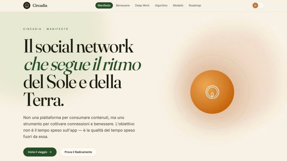Interfaccia Circadia